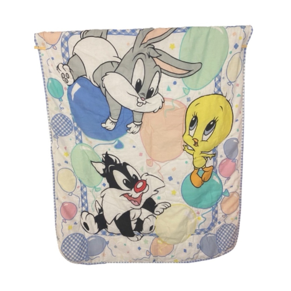 Warner Bros. Vintage Baby Looney Tunes Baby Blanket - Home | Color: White